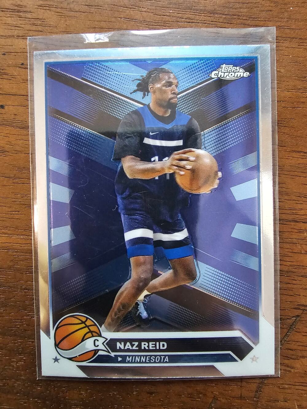 Naz Reid 2024-2025 Topps Chrome #160 - Minnesota Timberwolves - NBA